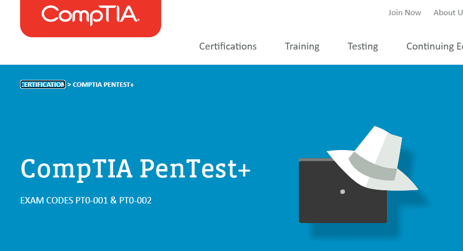 CompTIA Pentest+ certification